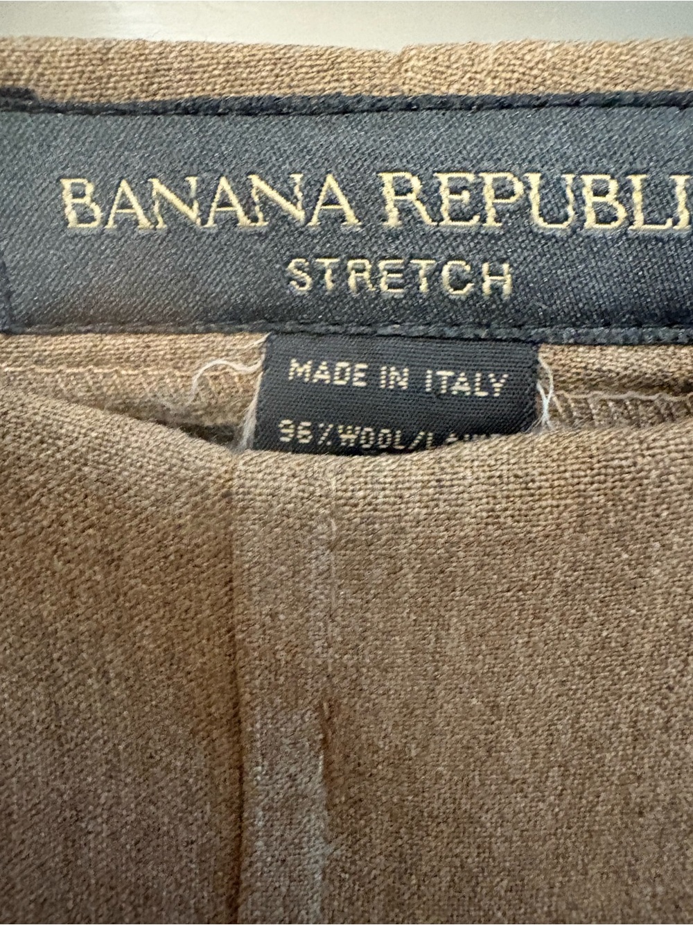 Banana Republic Women's Light Tan Straight-Leg Pants - Picture 2 of 4